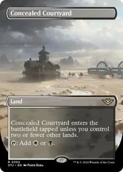 ~ Concealed Courtyard (Borderless) ~ NM ~ Outlaws of Thunder Junction ~ MTG ~ - Image 1