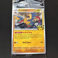 Pokemon Archeops Chicago Field Museum Exclusive Promo Card - New, Sealed - Image 1