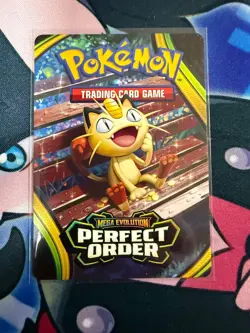 Pokemon TCG - Perfect Order Trainer Tips Card - Meowth Ex Build & Battle Exclsve - Image 1