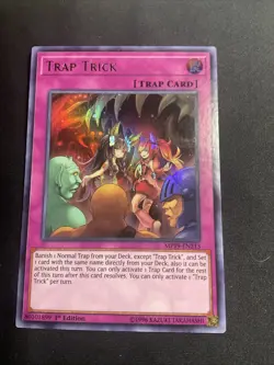 *** TRAP TRICK *** ULTRA RARE MP19-EN213 YUGIOH! 1996 1st Edition - Image 1