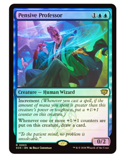 Pensive Professor - Foil Secrets of Strixhaven MTG - Image 1