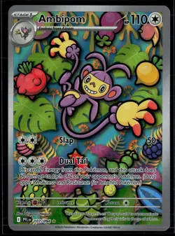 Ambipom 107/094 Phantasmal Flames Illustration Rare Pokemon - Image 1