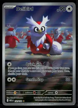 Delibird 152/132 Mega Evolution Illustration Rare Pokemon - Image 1