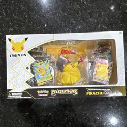 Pokemon TCG Celebrations Premium Figure Collection Pikachu VMAX Box Damaged - Image 1