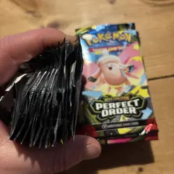 Pokemon Mega Evolution Perfect Order - Booster Bundle 20 Packs Open - Used - Image 2