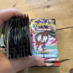 Pokemon Mega Evolution Chaos Rising - Booster 20 Open Packs - Used - Image 2