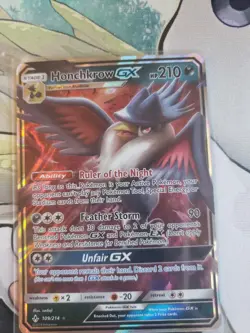 Pokemon TCG Unbroken Bonds 109/214 - Honchkrow GX - Ultra Rare - NM - Image 1
