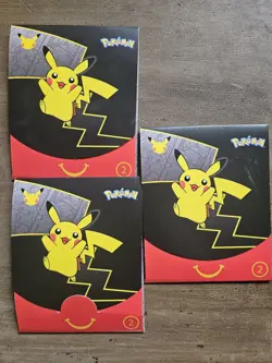 Lot Of 3 Pokemon 25th Anniversary 2021 McDonalds Promo Sealed Pack - Image 2