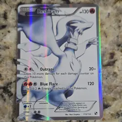 Pokemon Reshiram Full Art Ultra Rare Holo 130HP 113/114 Black & White - Image 1