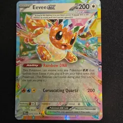 Pokemon Eevee EX Double Rare Holo 075/131 Sv Prismatic Evolutions 200 HP - Image 1