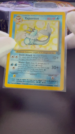 Vaporeon #12 Holo Jungle Set, Pokemon Vintage 1999 Kagemaru Himeno NM - Image 2