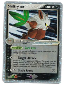 Pokemon Card: Shiftry EX 97/100 Crystal Guardians Set Ultra Rare! GD - Image 1
