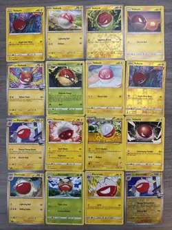Voltorb Electrode Pokemon Card Collection Lot Of 16 With Reverse Holos - Image 1