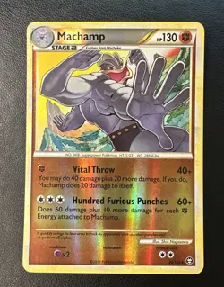 Machamp Pokemon Card Triumphant Reverse Holo Rare 26/102 - 2010 [NM] - Image 1