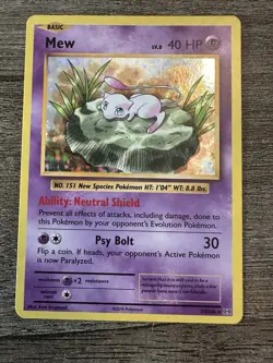 Pokemon Mew TCG Holo Rare Card XY Evolutions 53/108 Near Mint Condition - Image 1