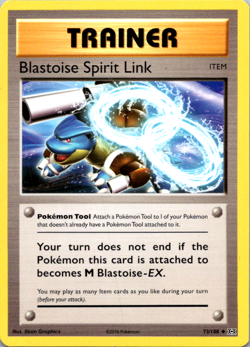 Blastoise Spirit Link 73/108 Uncommon Trainer Evolutions XY Pokemon Card 2016 - Image 1