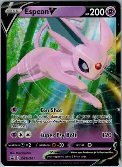 Espeon V SWSH201 Promo SWSH: Sword & Shield Promo Cards NM - Image 1