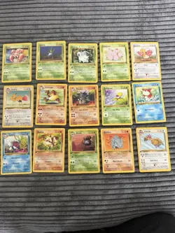 Lot Of 15 Pokemon Card Lot 1999 WOTC 1st Edition Jungle Excellent Condition - Image 1