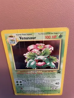 Pokemon Venusaur Holo Black Star Promo Card #13 Wizards of the Coast - Image 4