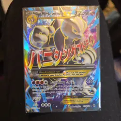 💎 Pokemon TCG M Mewtwo EX Full Art Holo Card 159/162 Breakthrough - Image 1