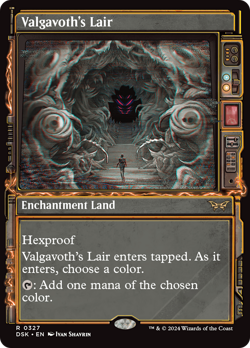 Valgavoth's Lair (Showcase) [Duskmourn: House of Horror] Foil Near Mint - Image 1