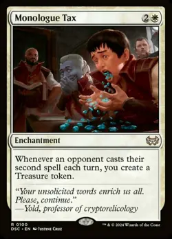X 1 Monologue Tax NM-M DSC 100 MTG Magic The Gathering - Image 1