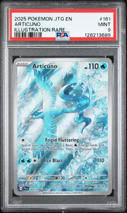 Pokemon TCG Articuno Journey Together Illustration Rare Card 161/159 PSA 9 - Image 1