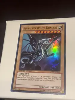 Yugioh Blue-Eyes White Dragon JUMP-EN068 Ultra Rare Promo - Image 1