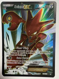 Pokemon TCG Scizor EX Full Art Ultra Rare Holo Card 119/122 Breakpoint - Image 1