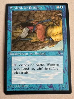 13x Blau: 4x U + 9x C MTG - Renaissance deutsch ©1995 NM/EX zB Sindbad - Image 2