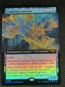 MTG - Enduring Curiosity - Extended - DSK 371 - Foil - NM - Image 1