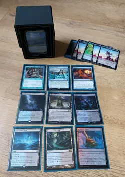 Upgraded Fae Dominion Commander Deck, Sleeved & Boxed MTG, Rhystic Study etc - Image 1