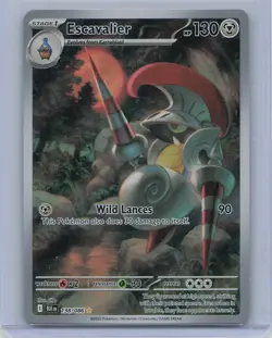 Escavalier 138/086 Holo Illustration Rare Black Bolt Pokemon Near Mint - Image 1
