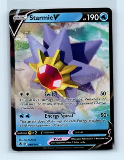 Pokemon tcg SWSH10: Astral Radiance Starmie V Near Mint or Better - Image 1