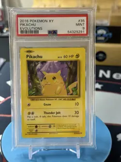 2016 Pokemon XY Pikachu Evolutions #35/108 PSA MINT 9 - Image 1