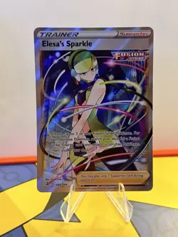 ✨ Pokemon Elesa’s Sparkle 260/264 Secret Rare Fusion Strike 2021 NM ✨ - Image 2