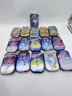 Pokemon TCG Empty Mini Tins Lot Of 16 Some Duplicates - Image 1