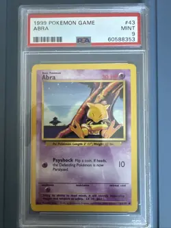 1999 Pokemon Game Abra Mint 9 - Image 1