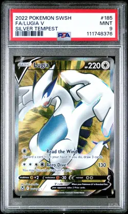 POKEMON LUGIA V 185/195 SILVER TEMPEST 2022 PSA 9 - Image 1