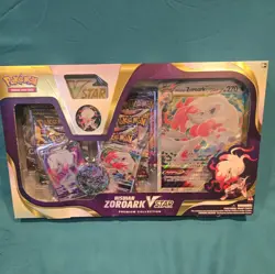 Pokemon TCG: Hisuian Zoroark VSTAR Premium Collection Box W/Evolving New *Damage - Image 1