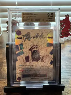 BGS 9.5 2025 One Piece GEAR TWO Alternate Art #OP11-080 Fist of Divine Speed EN - Image 1