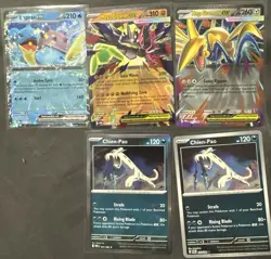 Pokemon TCG Lot of 5 Cards Lapras ex Mega Zygarde ex Mega Skarmory ex - Image 1