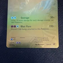 Pokemon Reshiram 114/113 Full Art Foil Holo Basic Dragon 130 HP Card 2011 - Image 3