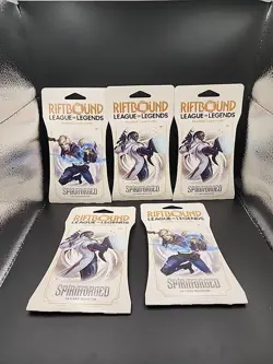 Riftbound LoL TCG Spiritforged Booster Pack Lot 5x 14-Card English 14+ - Image 1