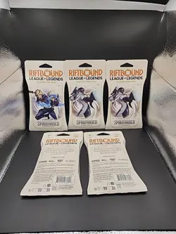 Riftbound LoL TCG Spiritforged Booster Pack Lot 5x 14-Card English 14+ - Image 3