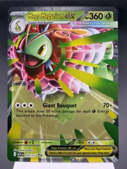 Mega Meganium ex 010/217 - Ultra Rare Holo - Ascended Heroes Pokemon Card MINT - Image 1