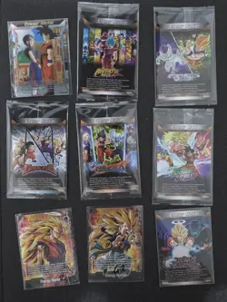 Dragon Ball Super Card Game Energy Marker Lot Of 9 (1 Gold,8 Silver) - Image 1
