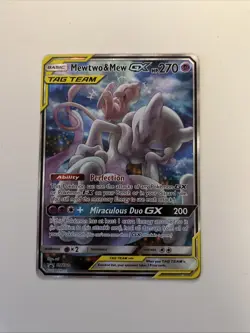 Pokemon Mewtwo & Mew GX SM191 TAG TEAM Promo Card - Image 1