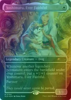 Yoshimaru, Ever Faithful - FA FOIL - SLD 794 Raining Cats and Dogs - NM EN MTG - Image 1