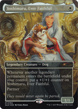 Yoshimaru, Ever Faithful - FA FOIL - SLD 794 Raining Cats and Dogs - NM EN MTG - Image 2